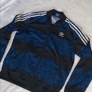 Adidas Blue Zip Up Sweater